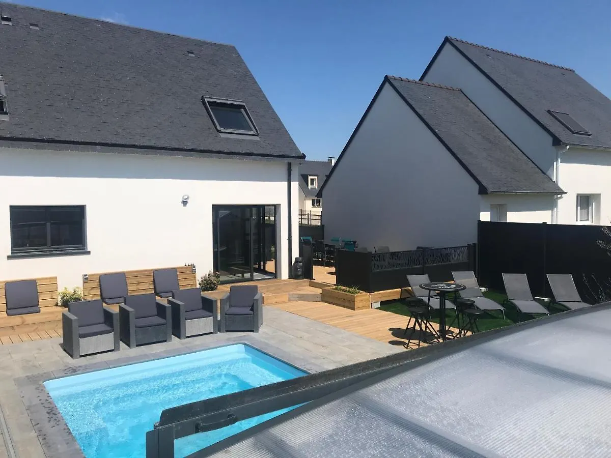 Villa Maison 10 Pers En Bord De Mer Avec Piscine Chauffee Toute L'Annee, Spa Et Hamman Surzur